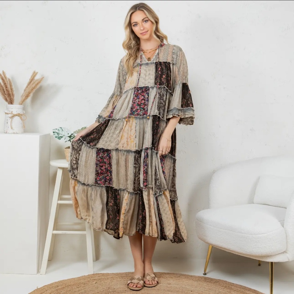 Timeless Long Jhabla Dress - Elegant & Chic (New Color) - Picture 3 of 7